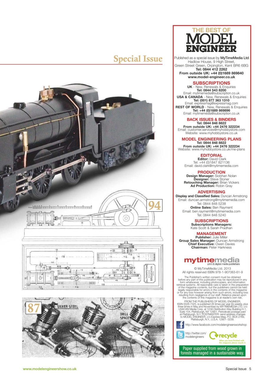 Model Engineer Preview Pages