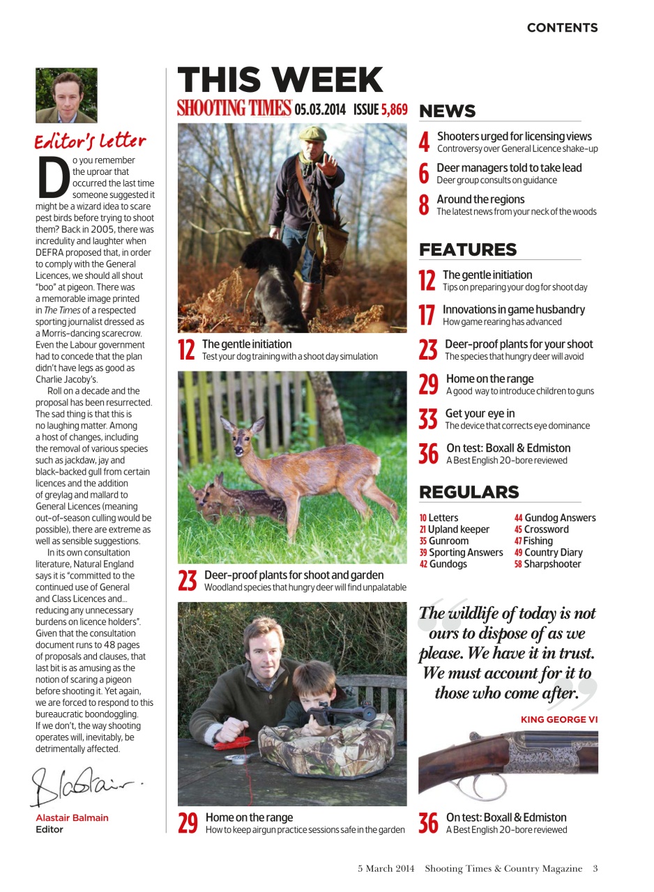 Shooting Times & Country Preview Pages