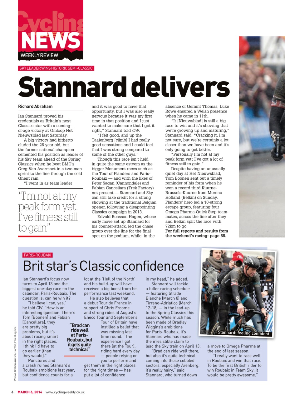 Cycling Weekly Preview Pages