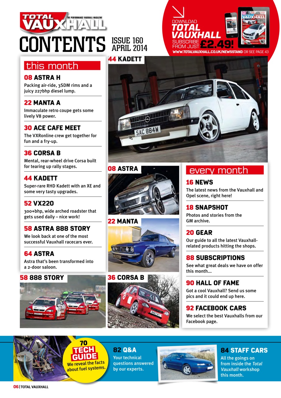 Performance Vauxhall Preview Pages