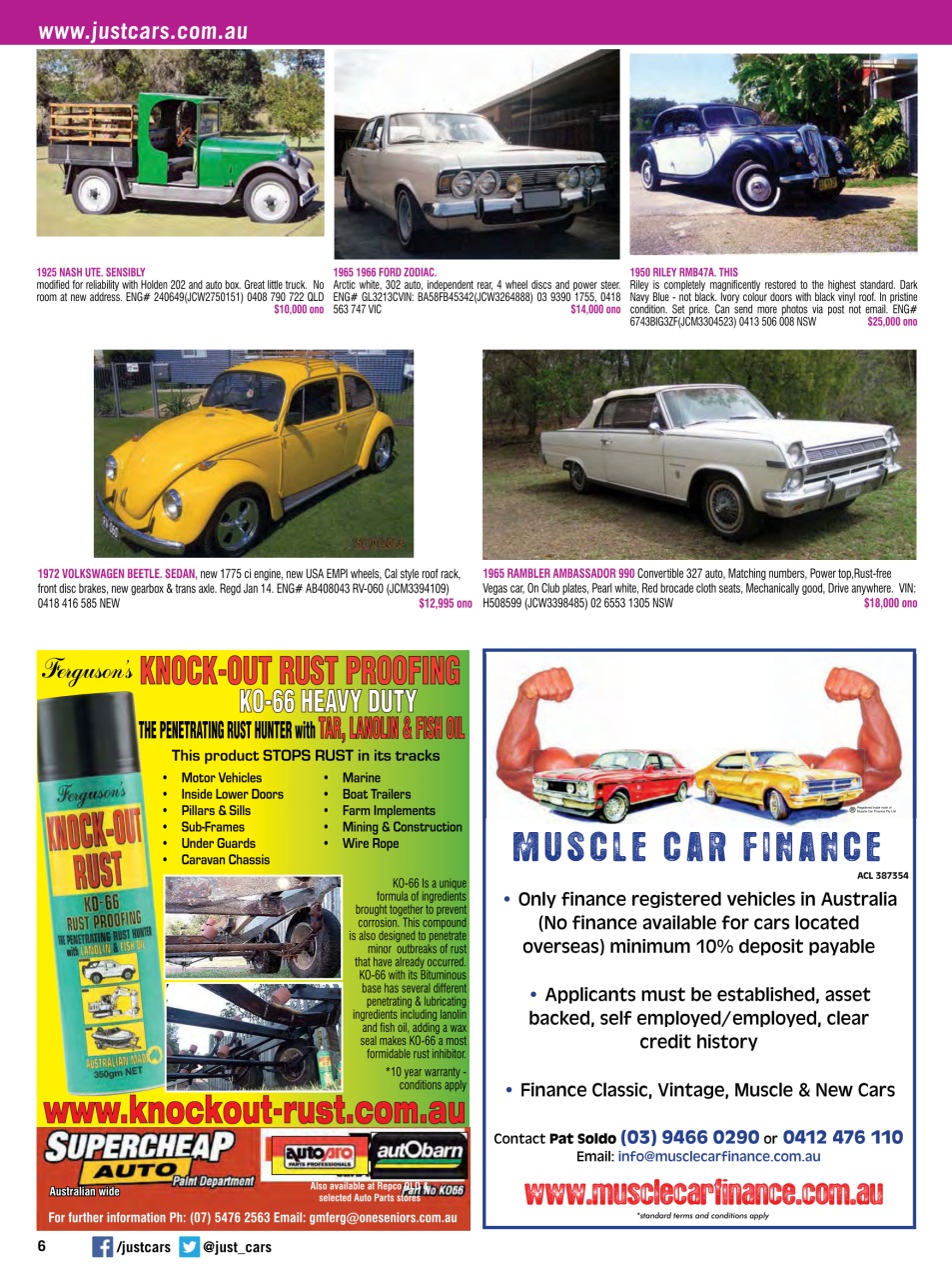 JUST CARS Preview Pages