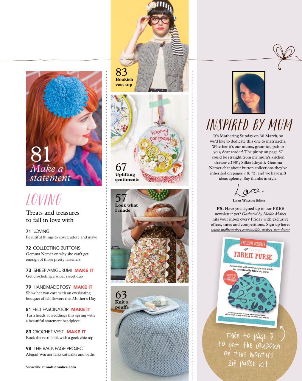 Mollie magazine Preview Pages