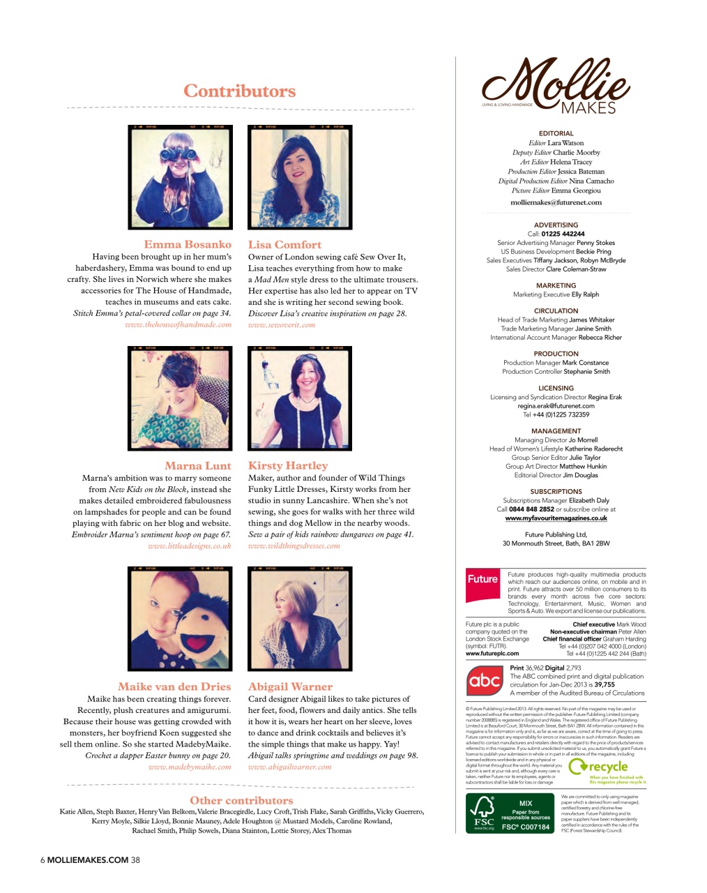 Mollie magazine Preview Pages