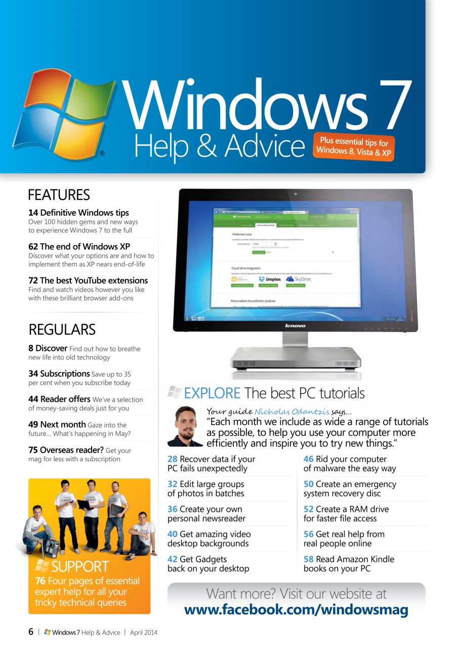 Windows Help & Advice Preview Pages