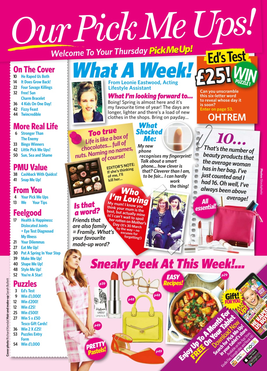 Pick Me Up Preview Pages