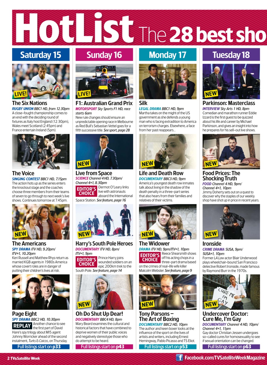 TV & Satellite Week Preview Pages