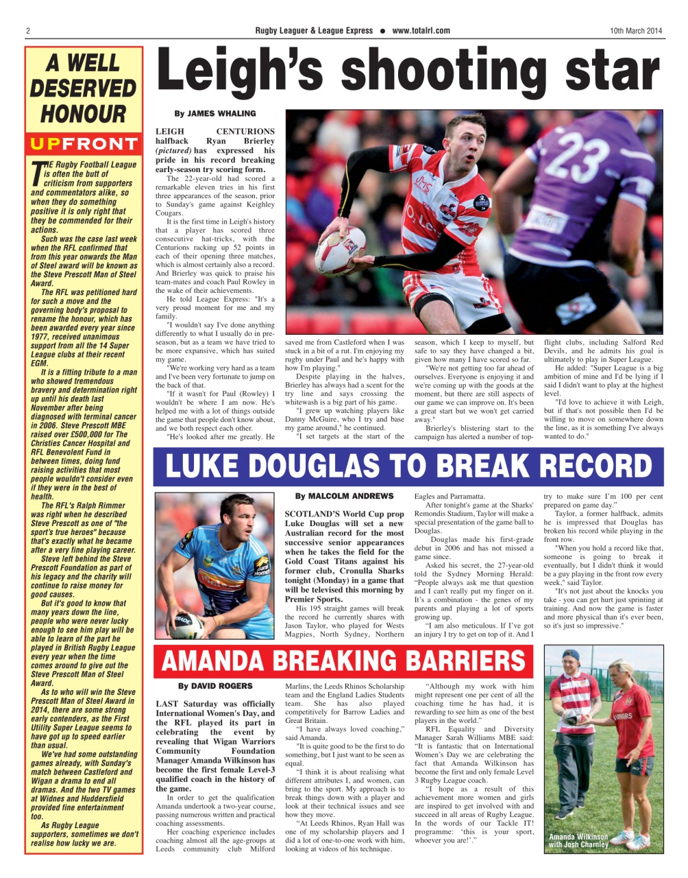 League Express Preview Pages