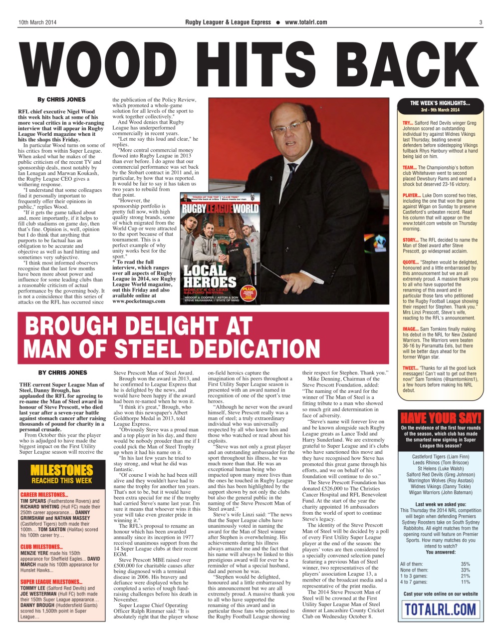 League Express Preview Pages