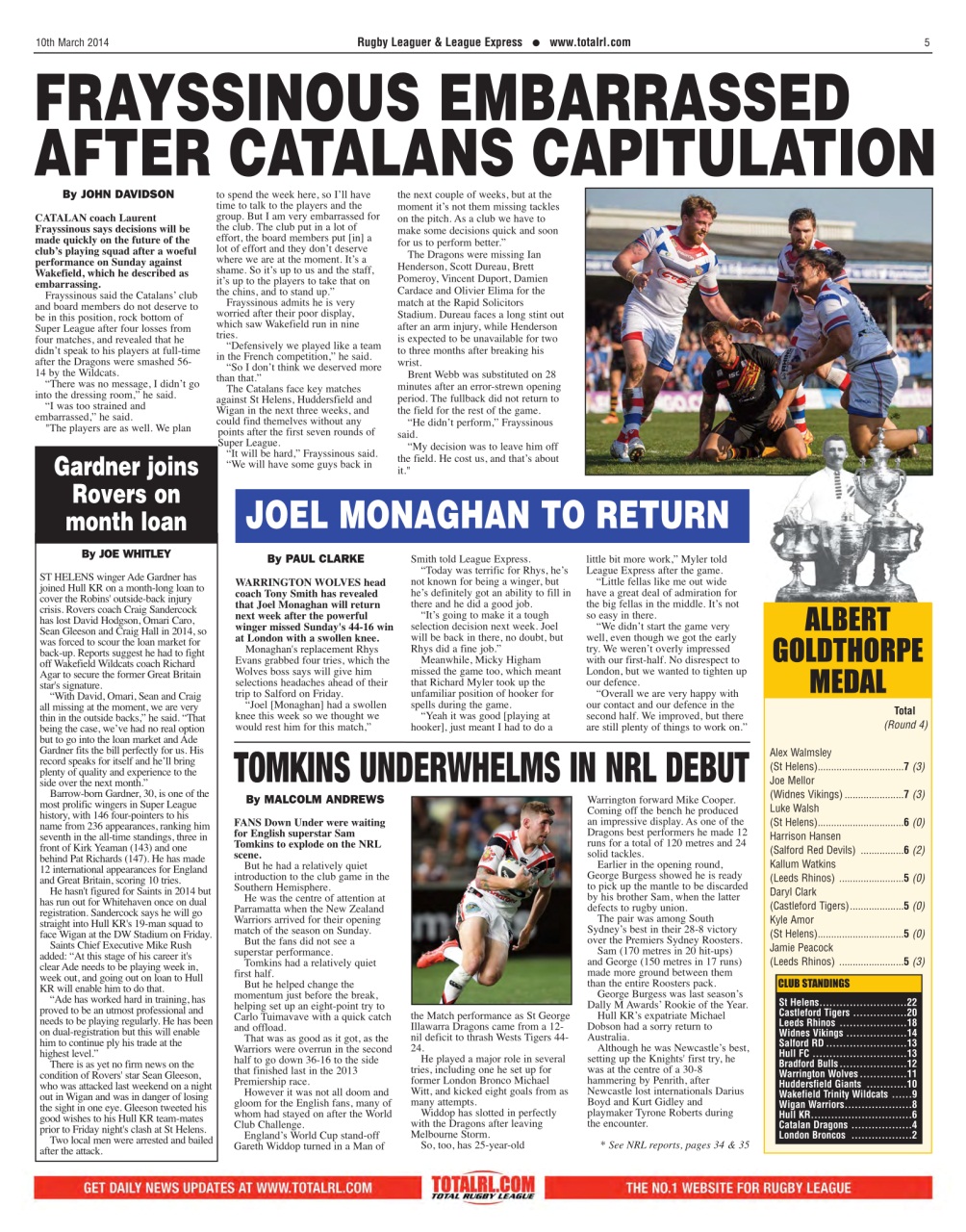 League Express Preview Pages