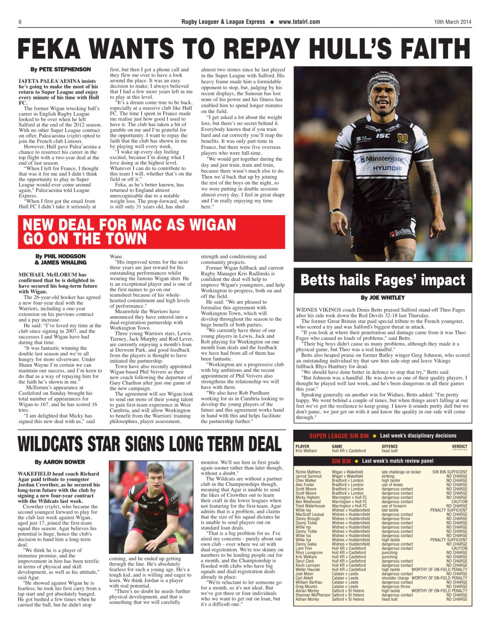 League Express Preview Pages