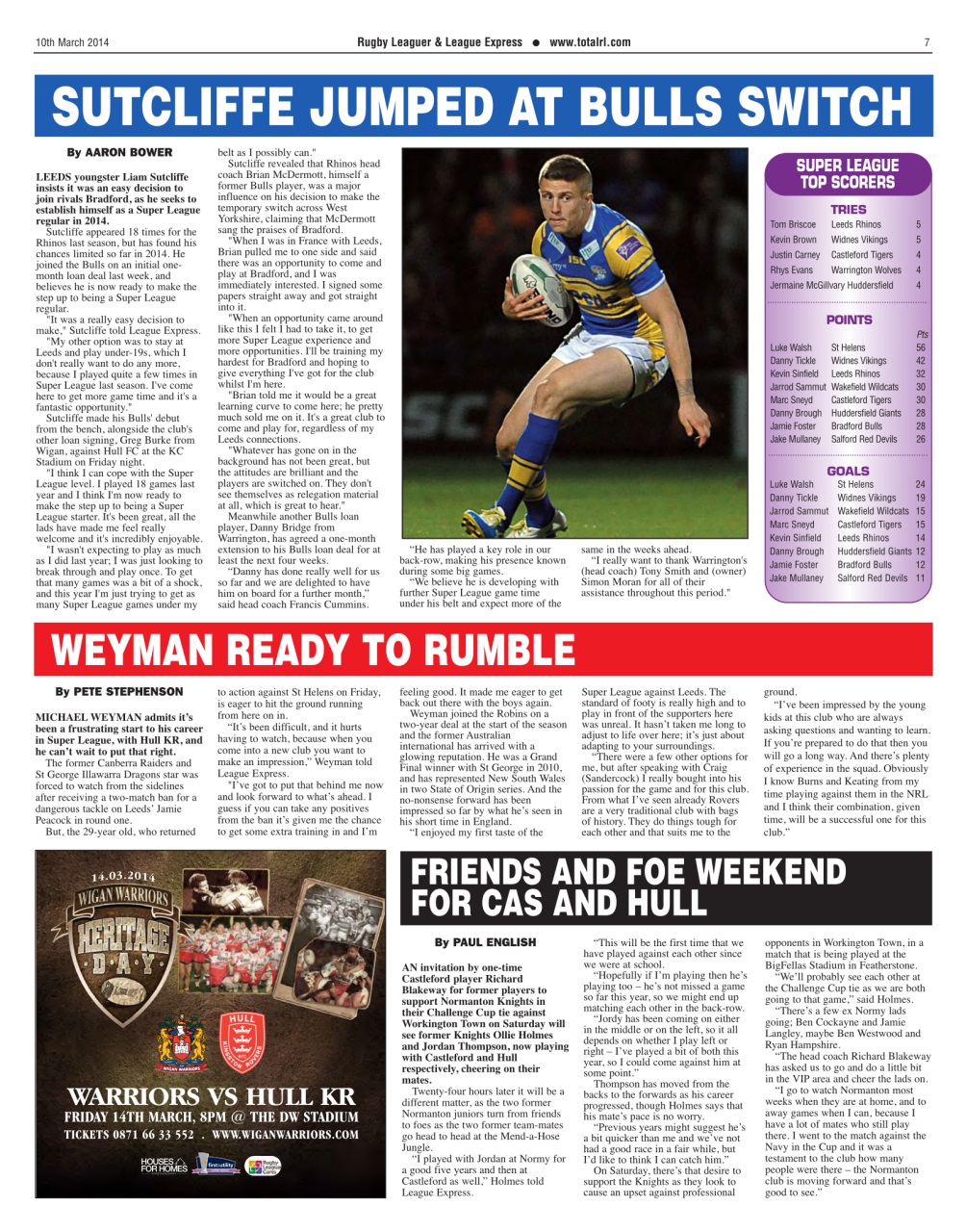 League Express Preview Pages