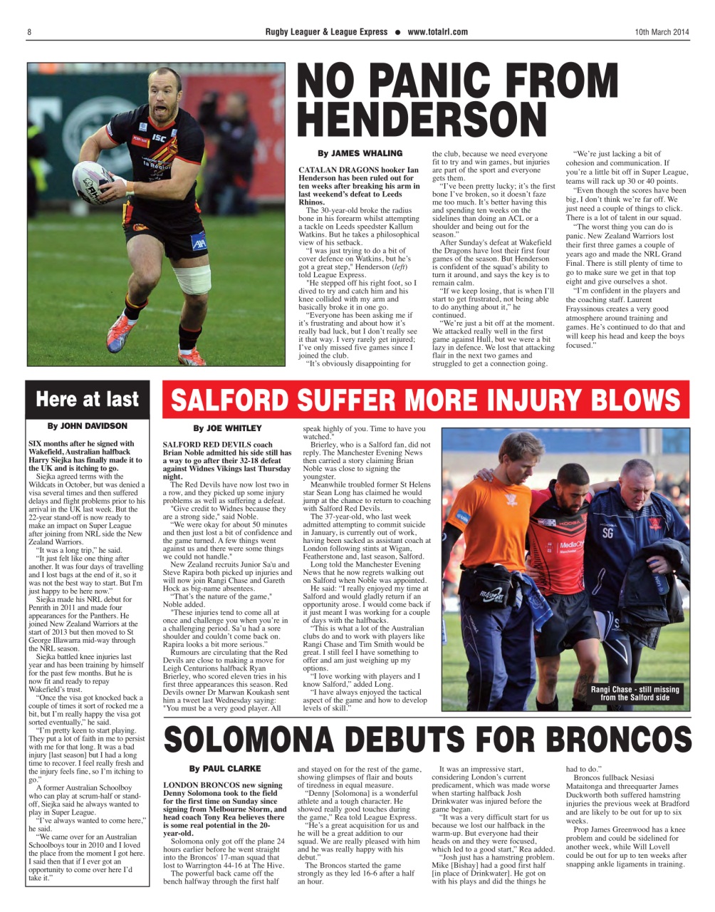 League Express Preview Pages