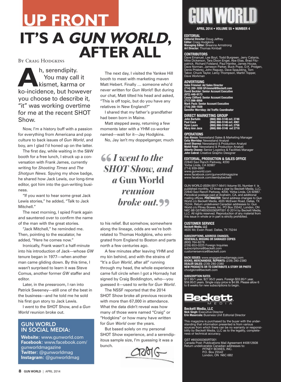 Gun World Preview Pages