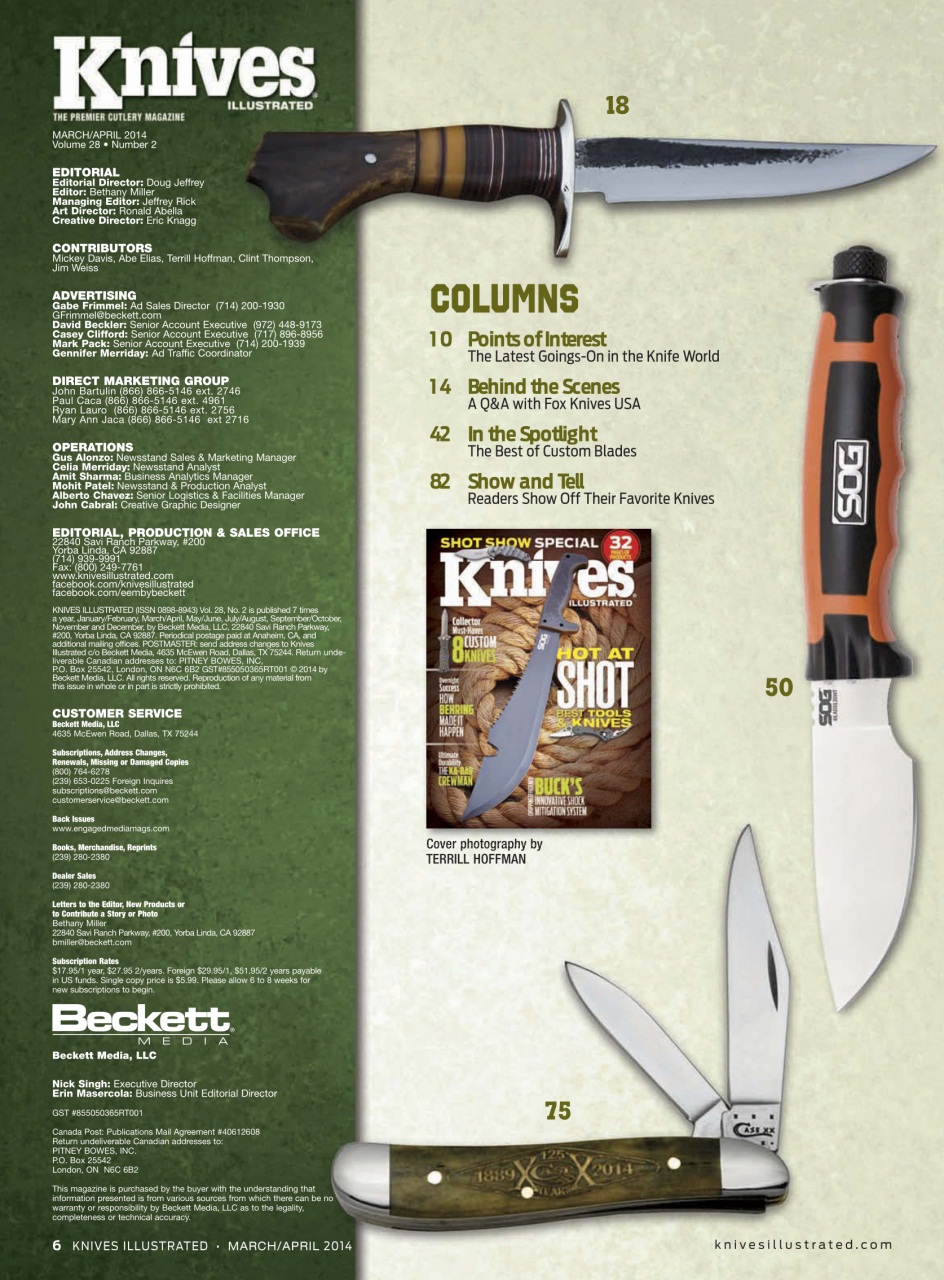 Knives Illustrated Preview Pages