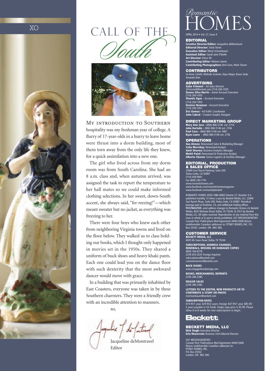 Romantic Homes Preview Pages