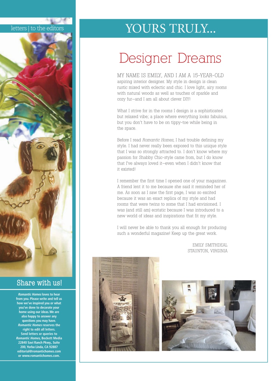 Romantic Homes Preview Pages