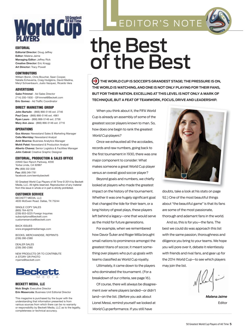 Beckett Hockey Magazine Preview Pages