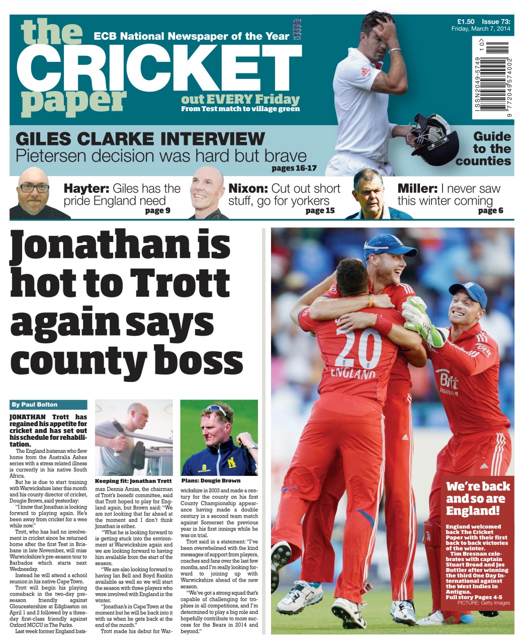 The Cricket Paper Preview Pages