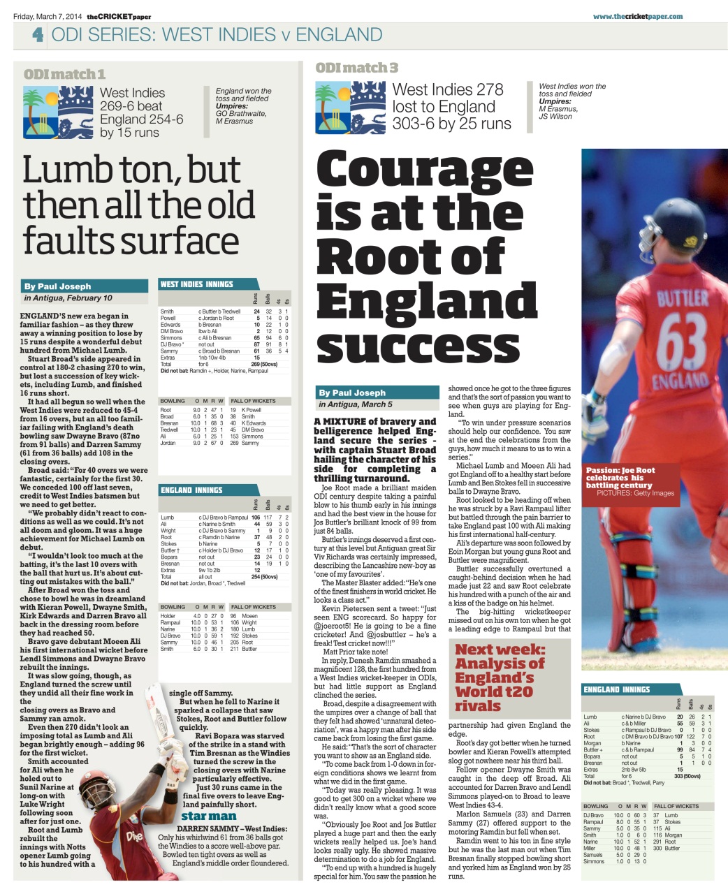The Cricket Paper Preview Pages