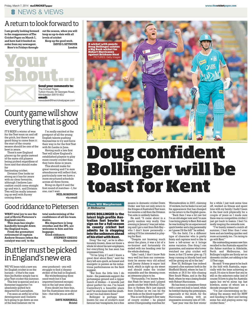 The Cricket Paper Preview Pages