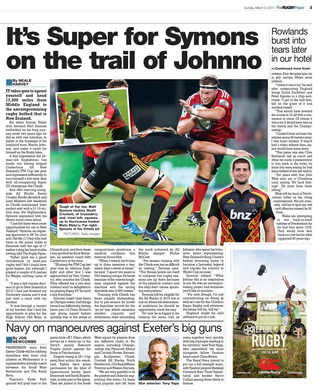 The Rugby Paper Preview Pages