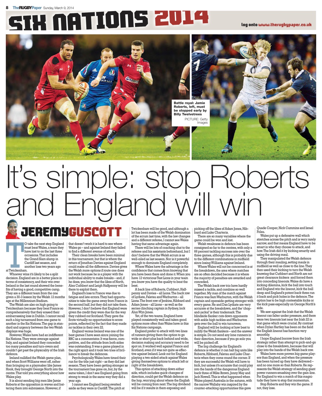 The Rugby Paper Preview Pages