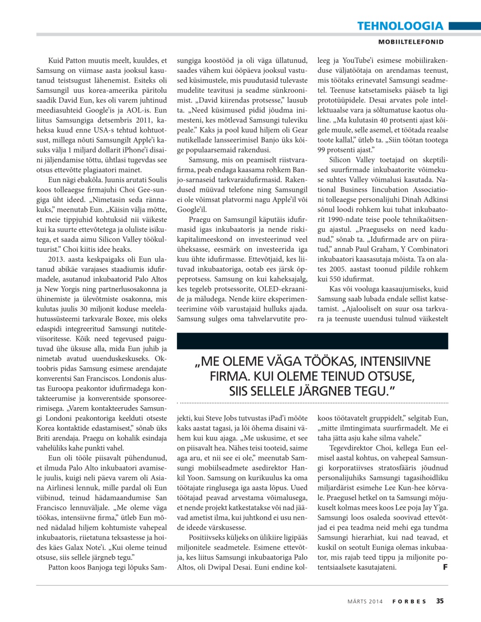 Forbes Estonia Preview Pages