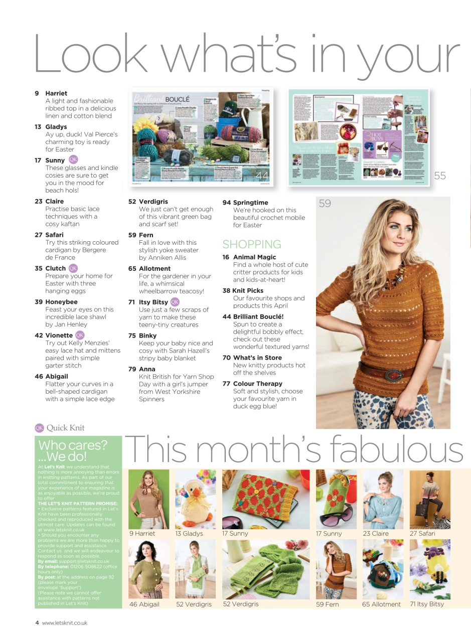 Let's Knit Preview Pages