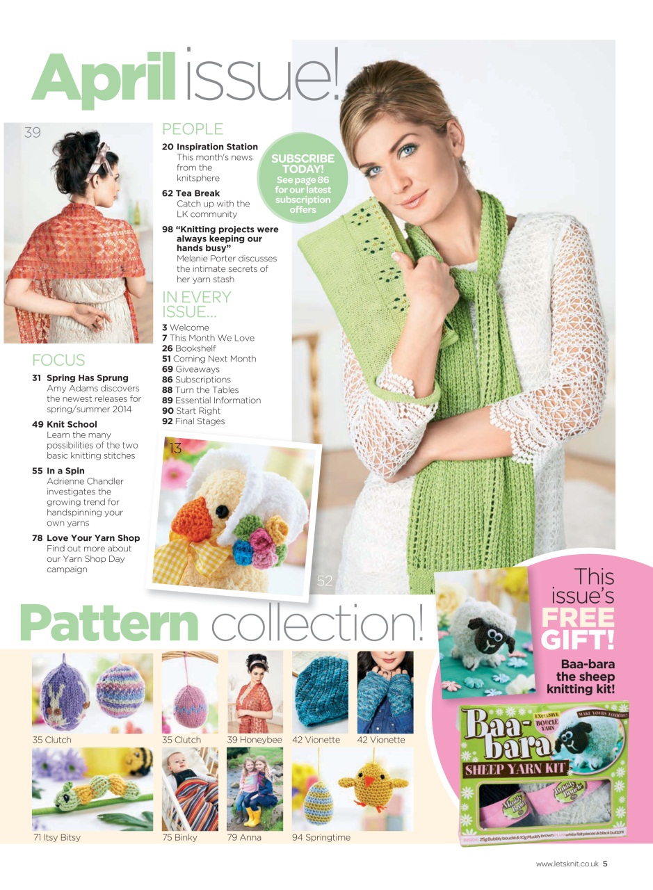 Let's Knit Preview Pages