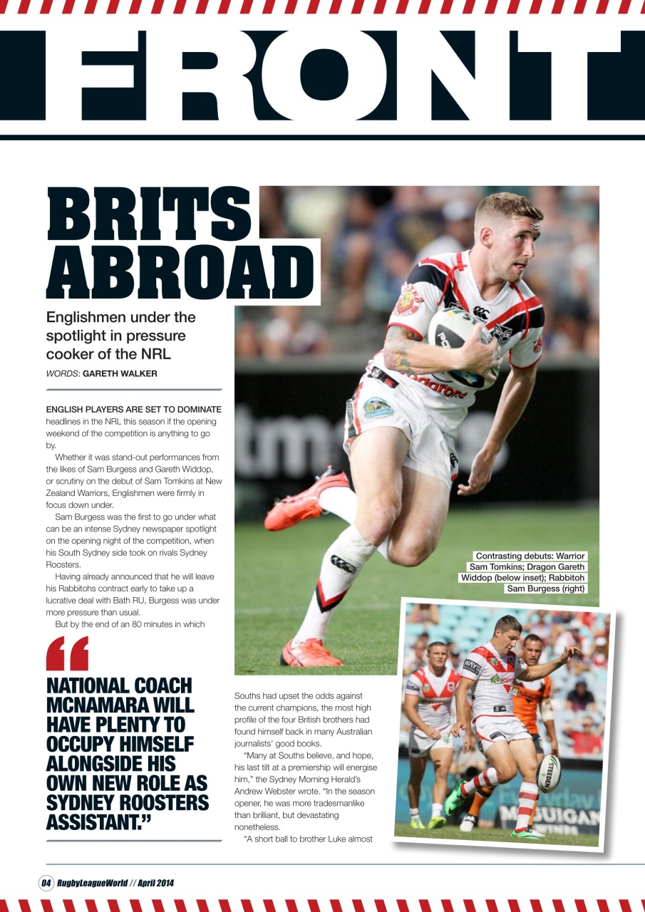 Rugby League World Preview Pages