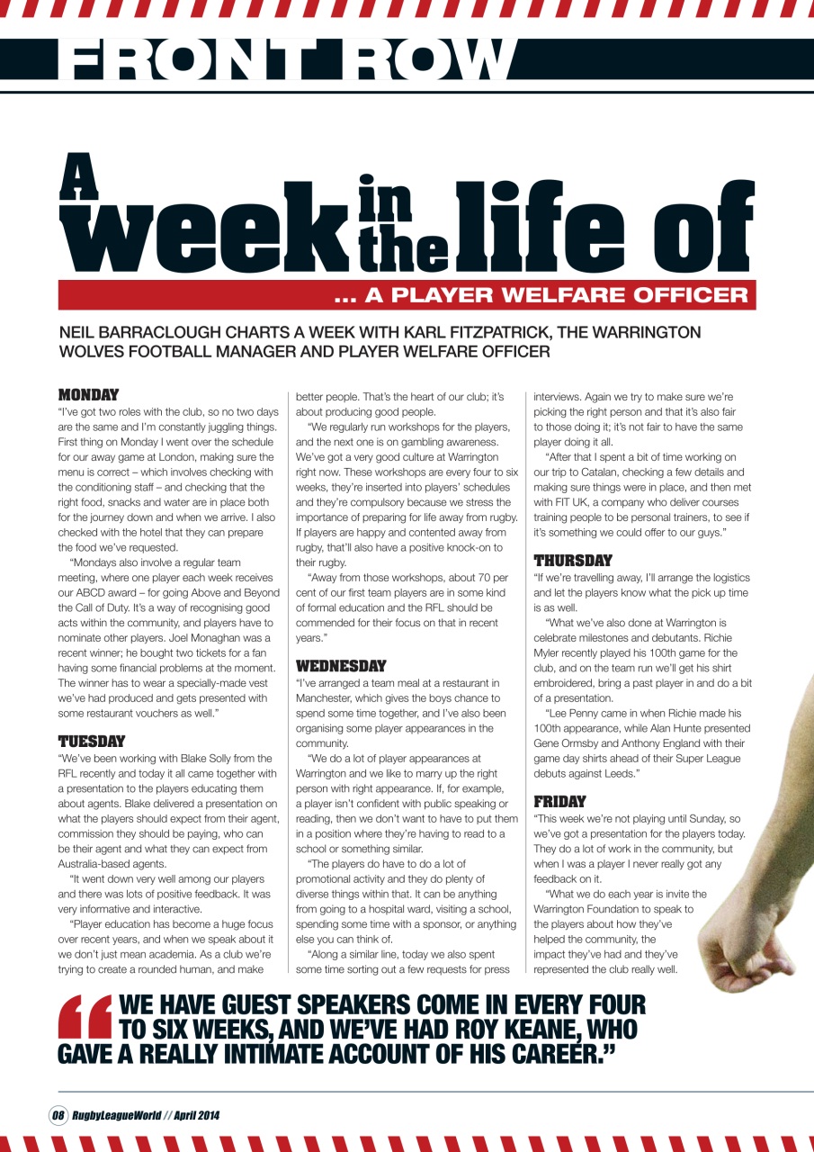 Rugby League World Preview Pages