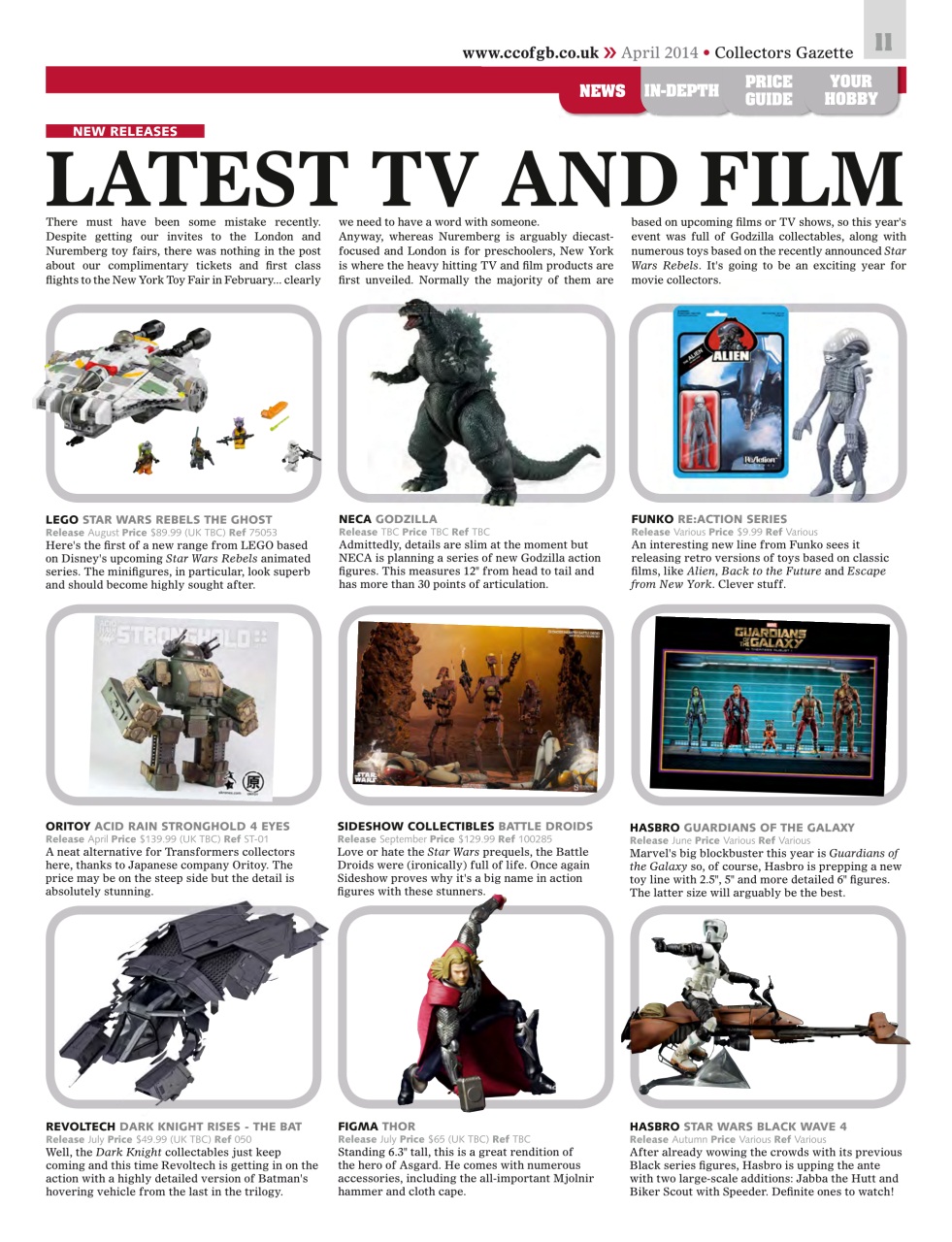 Collectors Gazette Preview Pages