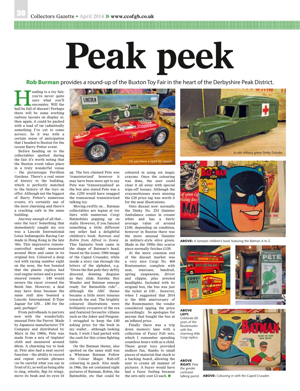 Collectors Gazette Preview Pages