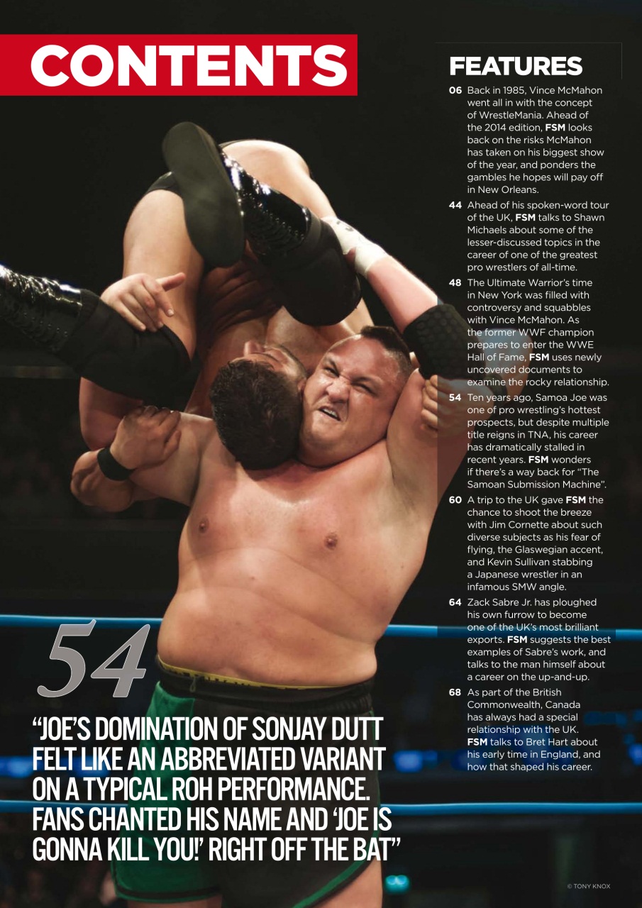 Wrestletalk Magazine Preview Pages