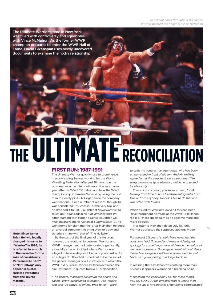 Wrestletalk Magazine Preview Pages