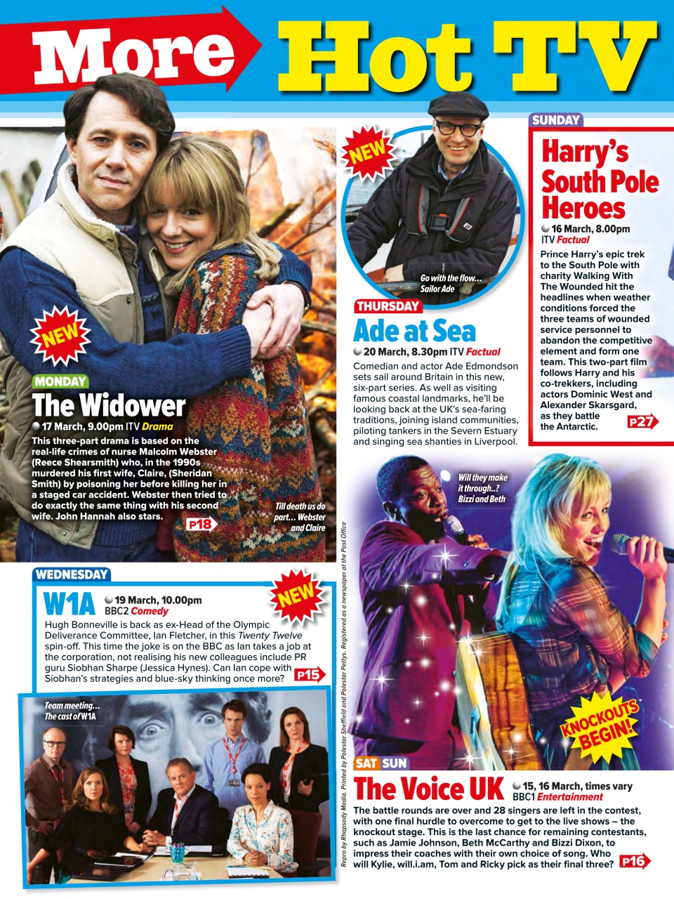 What's on TV Preview Pages