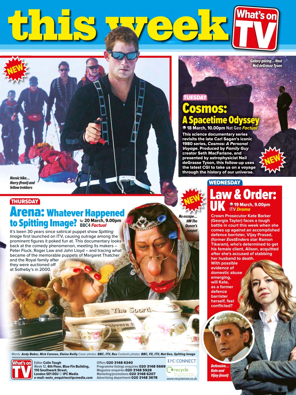 What's on TV Preview Pages