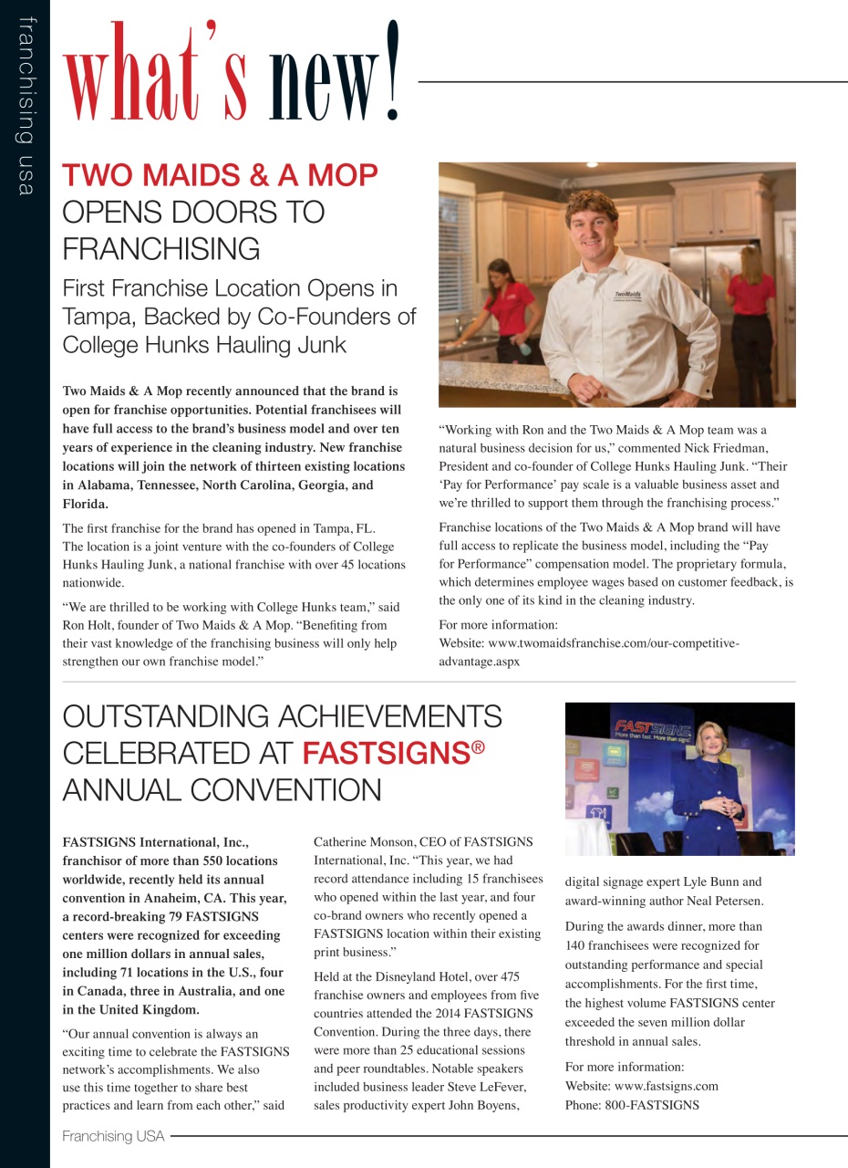 Franchising USA Preview Pages