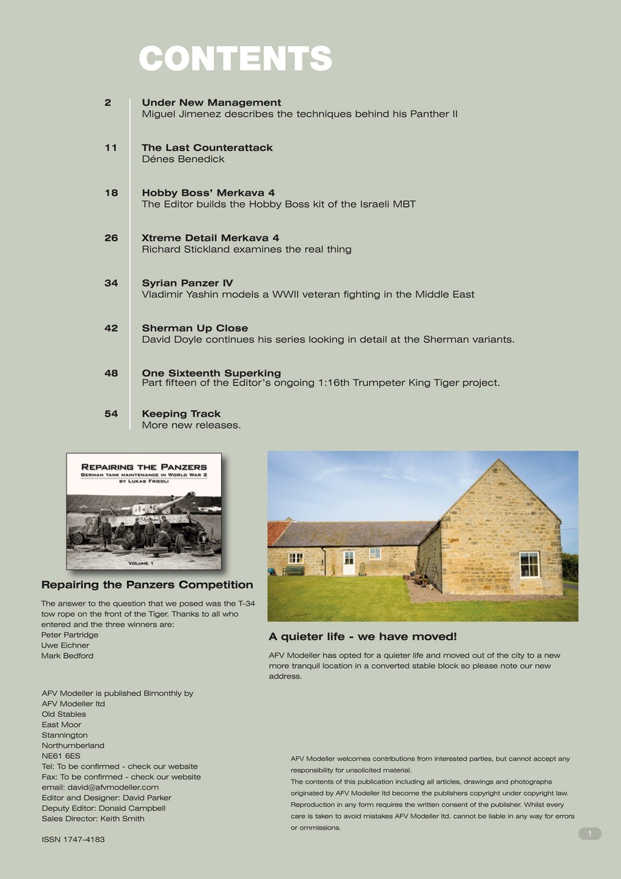 Meng AFV Modeller Preview Pages