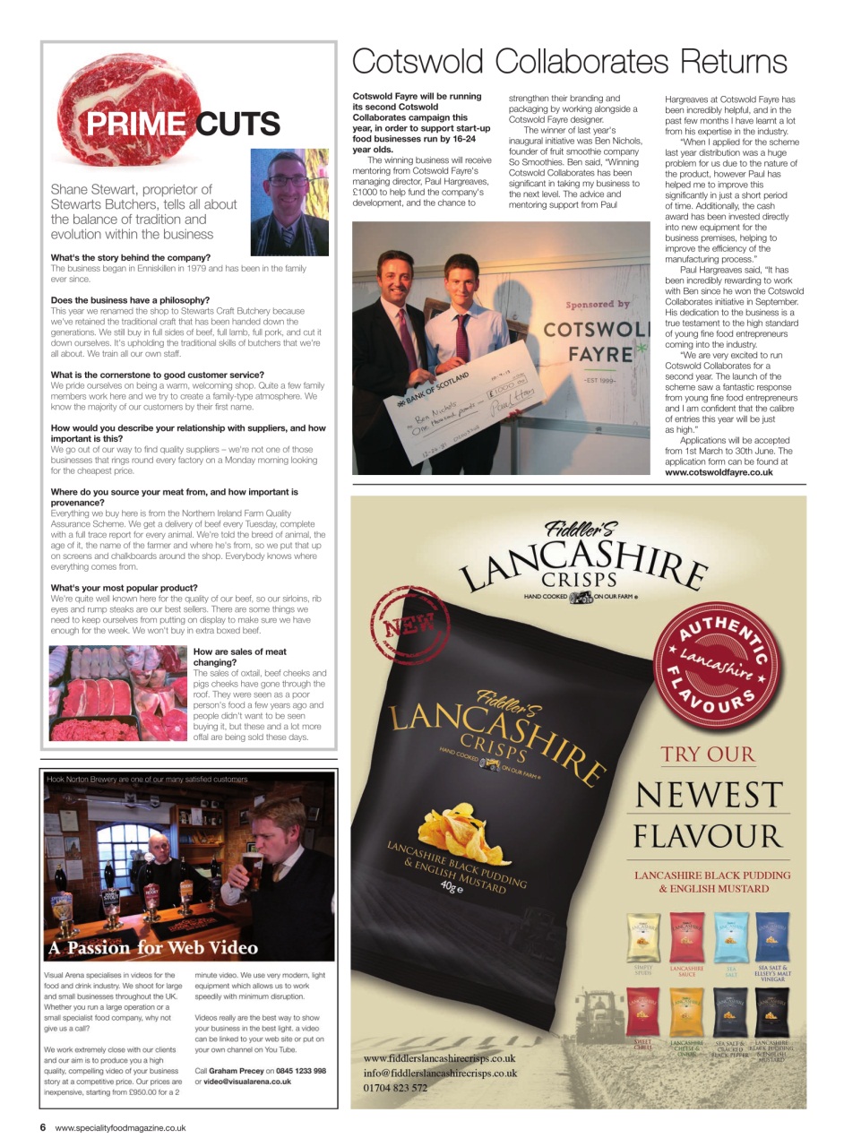 Speciality Food Preview Pages