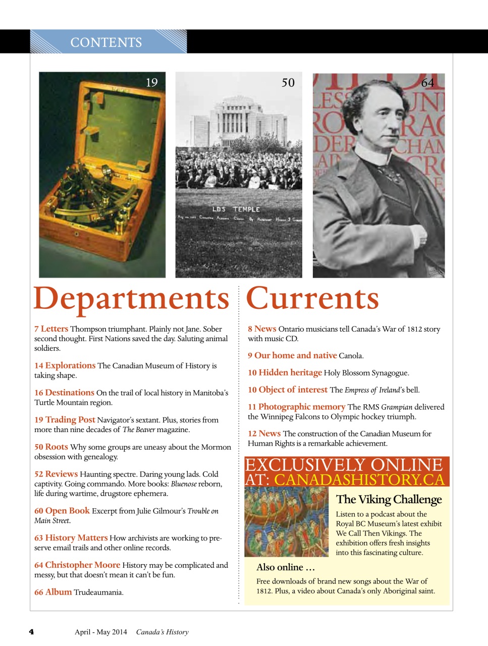 Canada's History Preview Pages