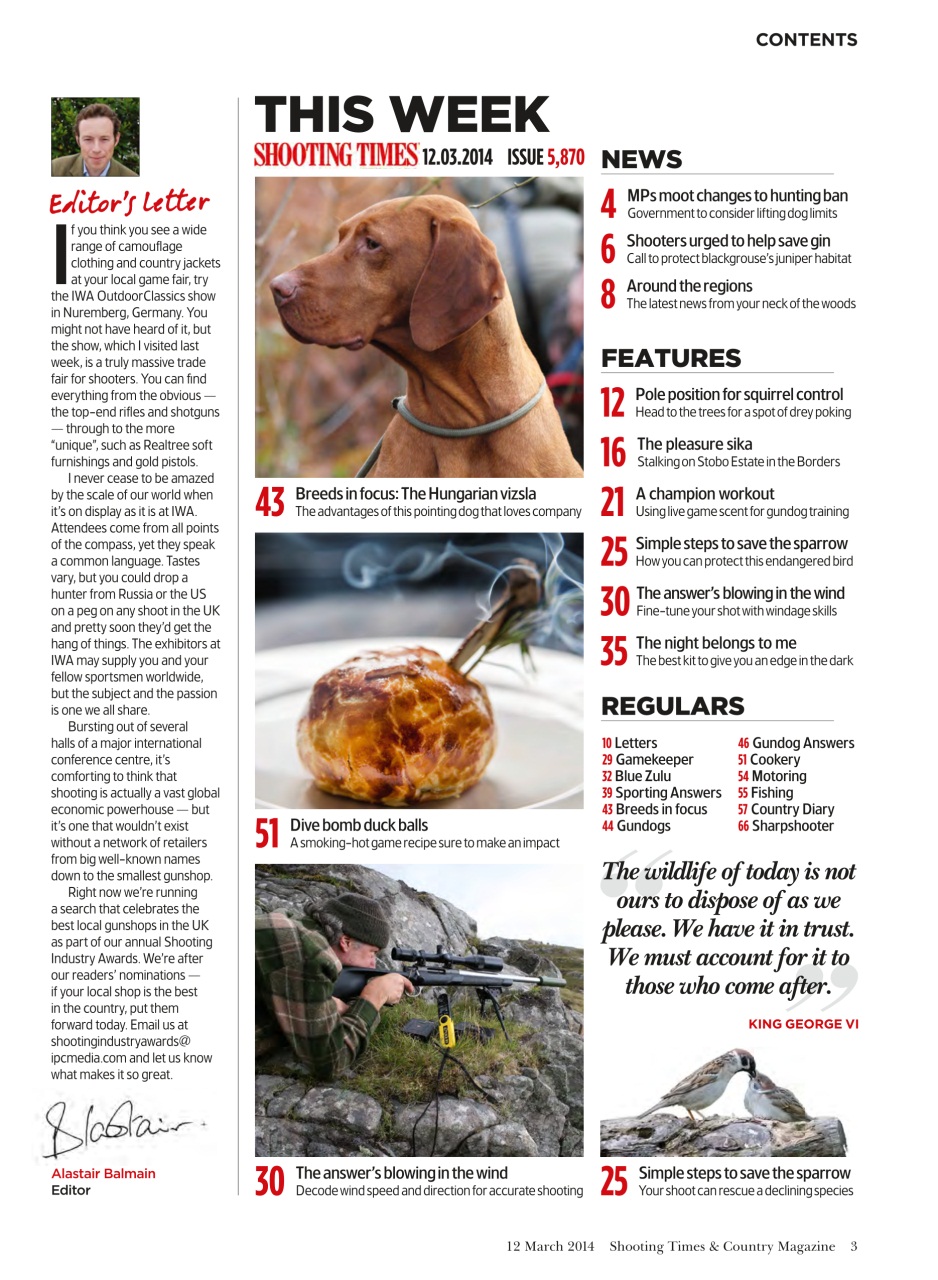 Shooting Times & Country Preview Pages