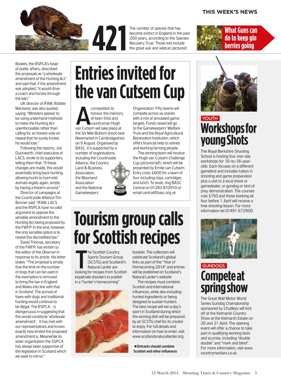 Shooting Times & Country Preview Pages