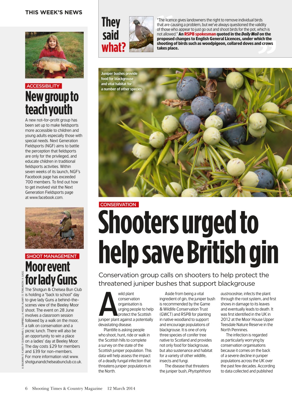 Shooting Times & Country Preview Pages