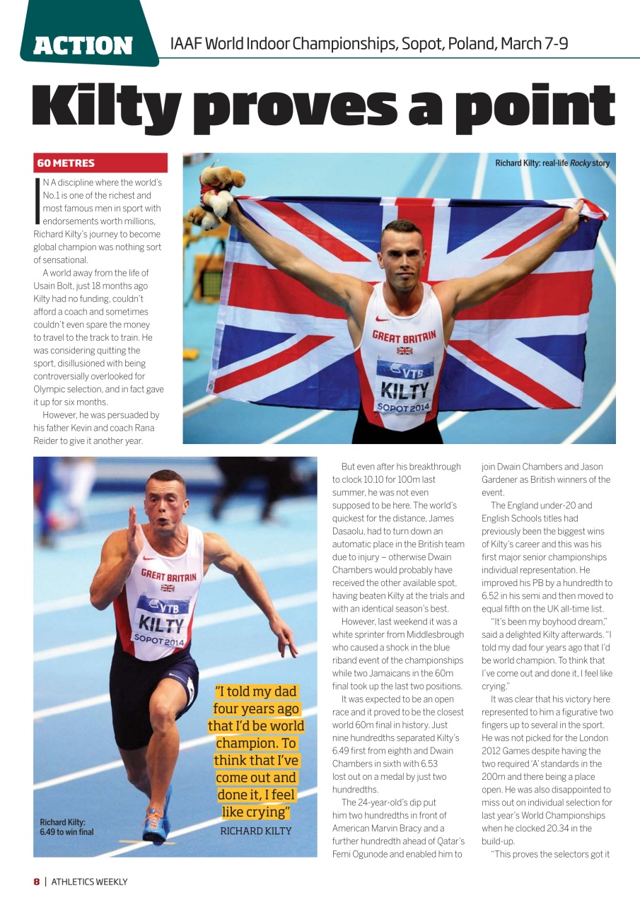 AW – Athletics Weekly Magazine Preview Pages