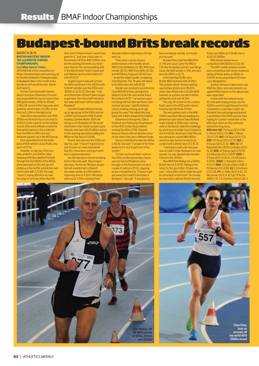 AW – Athletics Weekly Magazine Preview Pages