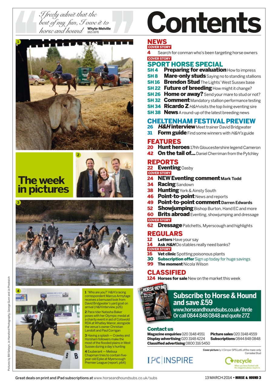 Horse & Hound Preview Pages