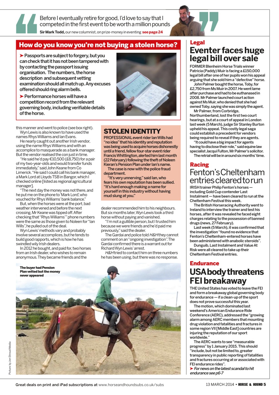 Horse & Hound Preview Pages
