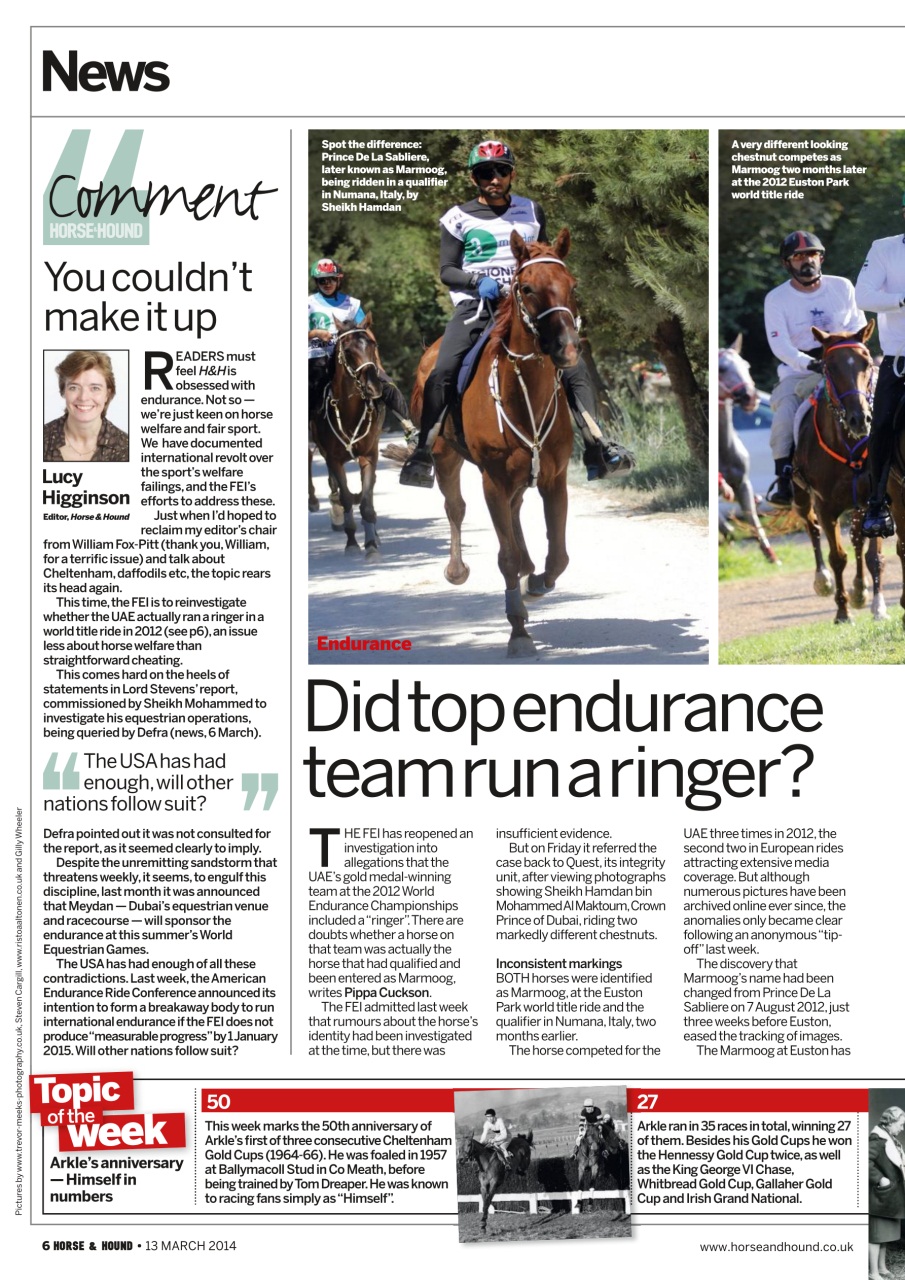 Horse & Hound Preview Pages