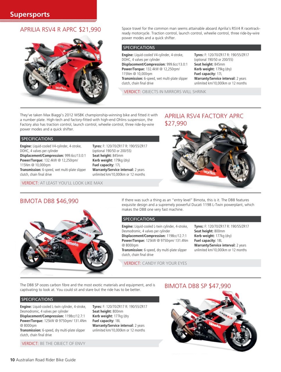 Australian Road Rider Preview Pages